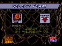 une photo d'Ã©cran de NBA Showdown sur Sega Megadrive